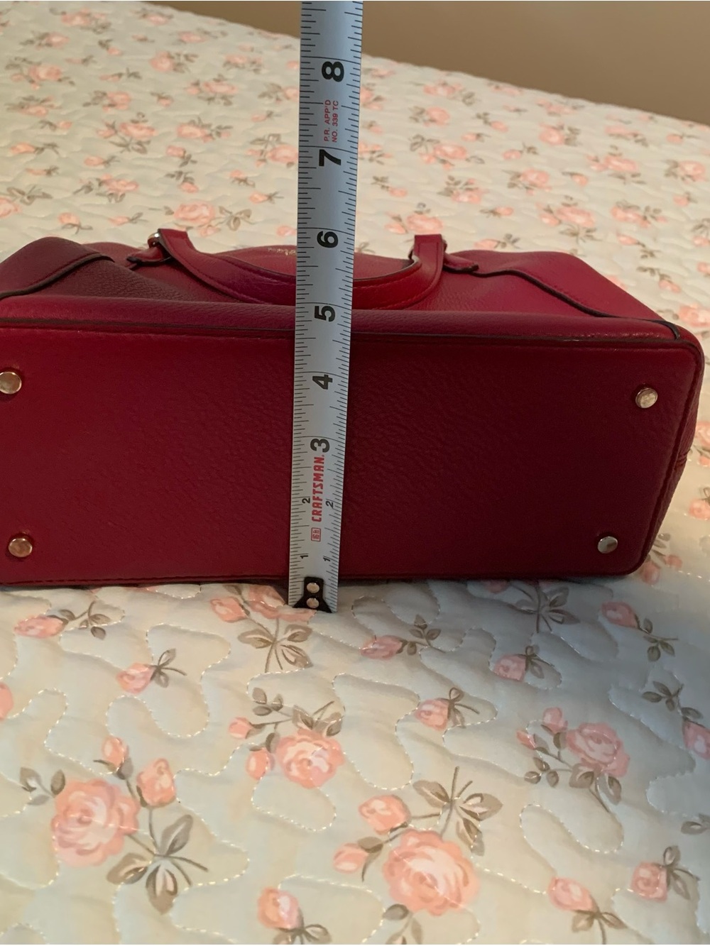 Kate Spade Raspberry Pebbled Leather Satchel - Picture 8 of 8